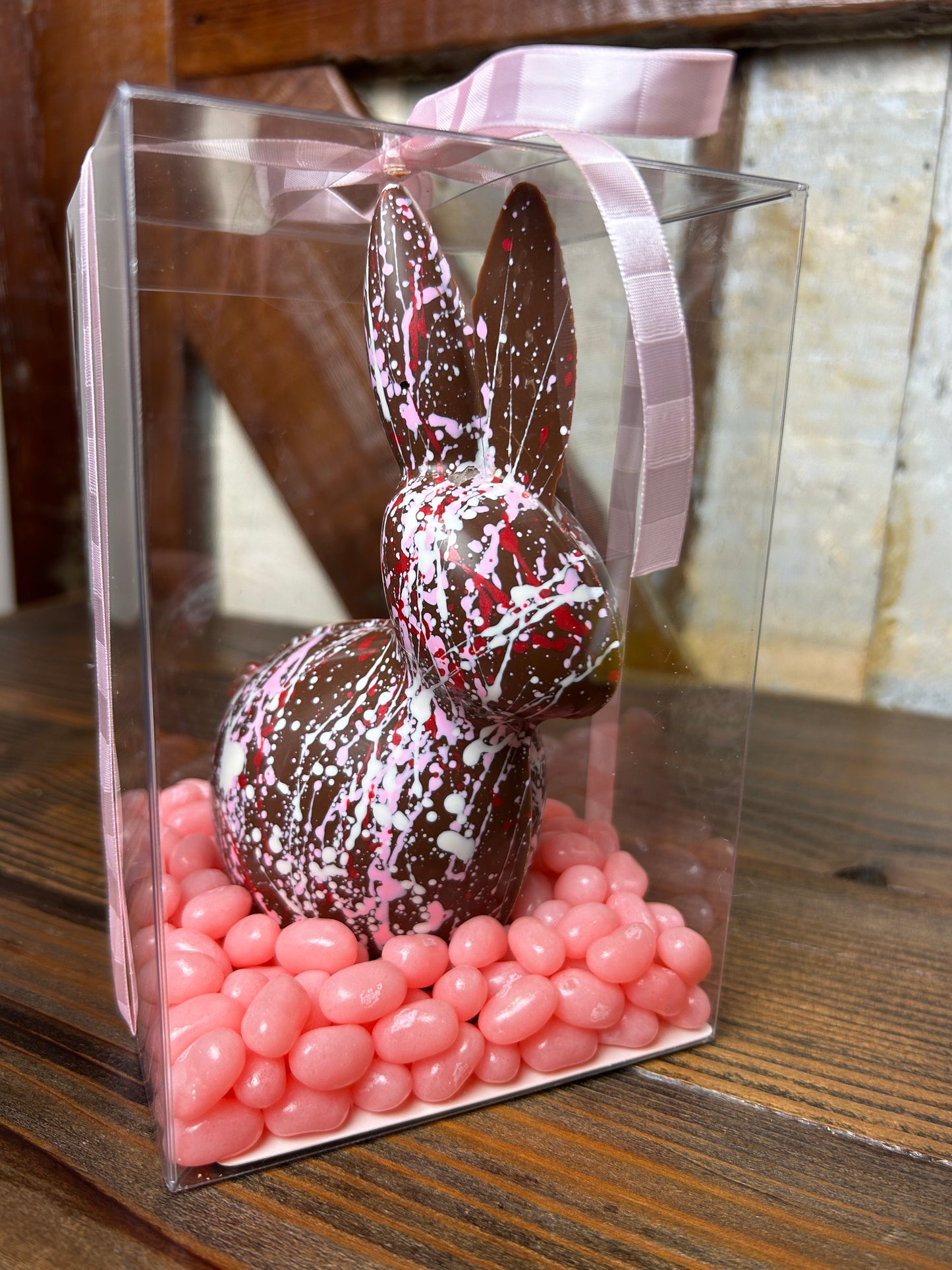5 1/2” Chocolate Bunny with Jelly Belly’s
