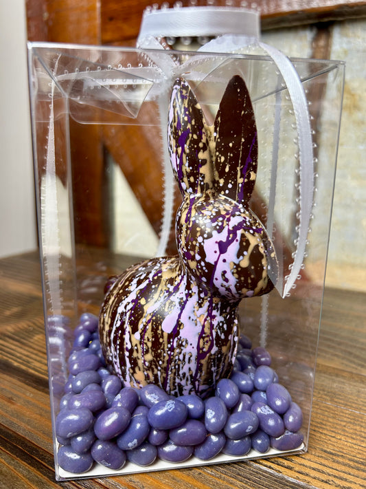 5 1/2” Chocolate Bunny with Jelly Belly’s