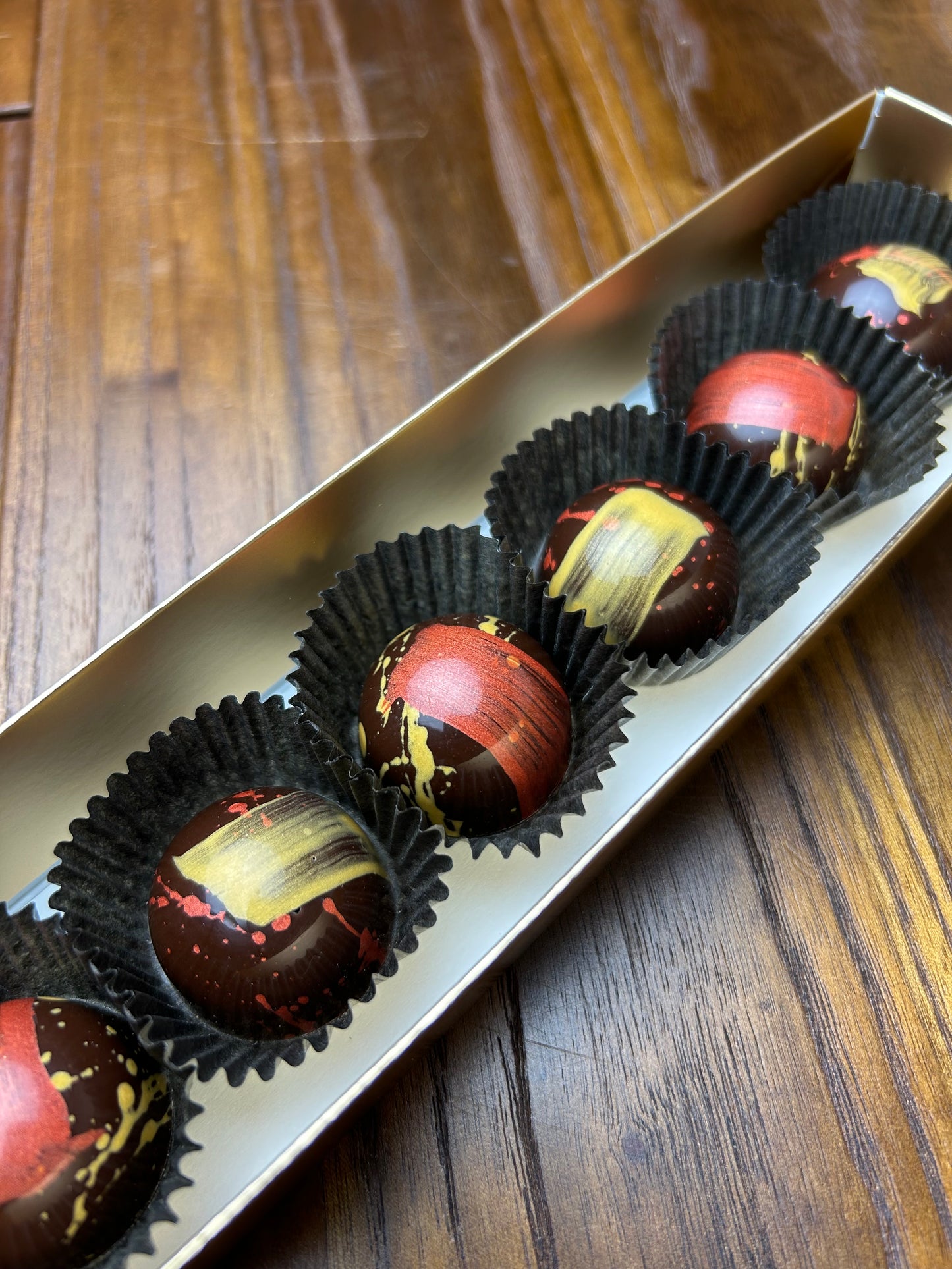 6 Piece Apple maple orange Pralines