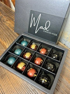 12 Pc ganache Black Box of Bonbons
